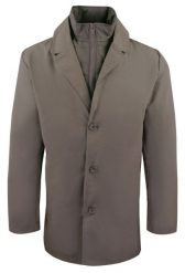 Krótki, Męski Płaszcz Przejściowy z Wysokim Kołnierzem - Brave Soul - Taupe. Szare płaszcze męskie Brave Soul, na jesień, m, bez wzorów, z poliesteru, bez kołnierzyka, bez kaptura. Za 285.00 zł.