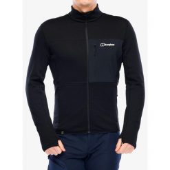 Bluza polarowa męska Berghaus Ridge-Hiker Jacket. Czarne bluzy sportowe męskie Berghaus, m, bez wzorów, z polaru, bez kaptura. Za 361.99 zł.