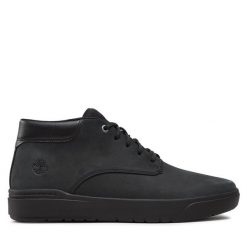 Trzewiki Timberland. Czarne botki męskie Timberland, bez wzorów, bez obcasa, bez zapięcia. Za 489.99 zł.