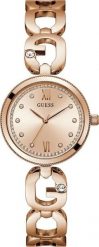 Zegarek damski Guess GW0759L3 CYRKONIE różowe złoto. Czerwone zegarki damskie Guess, złote. Za 1,163.42 zł.