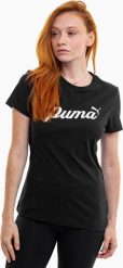 Puma Koszulka damska Puma ESS Script czarna 679315 01 M. Czarne bluzki damskie Puma, m, bez wzorów, bez kołnierzyka, bez ramiączek. Za 90.53 zł.