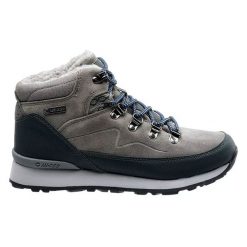 Buty ocieplane trekkingowe damskie Hi-Tec Midora Mid WP Wo's - szare, Rozmiar buta 40. Szare obuwie trekkingowe damskie Hi-tec, z gumy, bez zapięcia. Za 194.99 zł.