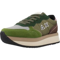 Buty SUN68 BIG ALLY SOLID Zielony. Zielone obuwie trekkingowe damskie SUN68, ze skóry, bez zapięcia. Za 288.99 zł.