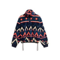 Damska bluza rozpinana do połowy Superdry Super Soft. Niebieskie bluzy damskie Superdry, bez wzorów, z polaru, eleganckie, bez ramiączek, bez kaptura. Za 407.00 zł.