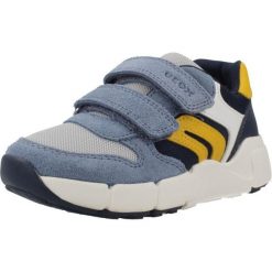 Buty GEOX B FLEXYPER MINI Niebieski. Niebieskie buty zimowe męskie Geox, bez wzorów, ze skóry, bez obcasa, bez zapięcia. Za 219.99 zł.