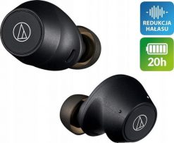 Słuchawki Audio-Technica AUDIO-TECHNICA WIRELESS EARBUDS ATH-CKS30TW+BK BLACK. Czarne słuchawki bezprzewodowe Audio-Technica. Za 444.99 zł.