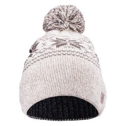 Czapka męska zimowa Hi-Tec Pascal - biała. Białe czapki męskie Hi-tec, na zimę, bez wzorów, z materiału. Za 44.99 zł.