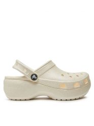 Crocs Klapki Classic Platform Glitter Clog W 207241 Écru. Klapki damskie Crocs, bez wzorów, z tworzywa sztucznego, bez obcasa, bez zapięcia. Za 189.99 zł.