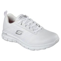 Buty sportowe Sneakersy damskie, Skechers Sure Track-Erath. Białe obuwie sportowe damskie Skechers, bez wzorów, bez zapięcia, trekkingowe, Skechers Sport. Za 339.99 zł.