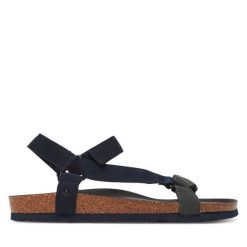 Sandały Genuins. Niebieskie sandały męskie Genuins, bez wzorów, sportowe, bez zapięcia. Za 229.99 zł.