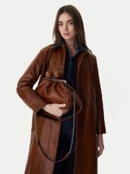 Weekend Max Mara Torebka 2615511194600 Brązowy. Brązowe listonoszki damskie Weekend Max Mara, bez wzorów, ze skóry, bez dodatków. Za 2,259.00 zł.