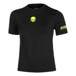 Koszulka tenisowa damska z krótkim rękawem Hydrogen Panther Tech Tee. Czarne bluzki damskie HYDROGEN, xs, bez wzorów, sportowe, bez kołnierzyka, bez ramiączek. Za 380.00 zł.