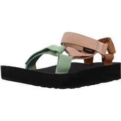 Sandały TEVA W MIDFORM UNIVER Wielokolorowy. Brązowe sandały damskie Teva, bez wzorów, z tkaniny, bez obcasa, bez zapięcia. Za 263.99 zł.