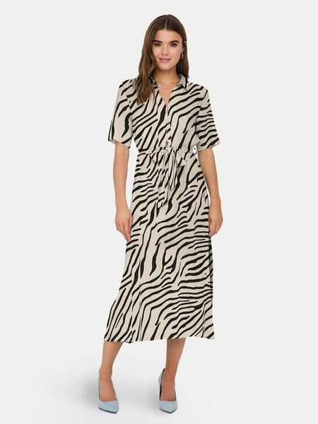 JDY Sukienka codzienna Starr 15320702 Beżowy Regular Fit. Brązowe sukienki damskie JDY, na co dzień, s, bez wzorów, z wiskozy, bez kołnierzyka, bez ramiączek, proste. Za 99.99 zł.