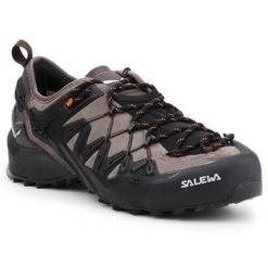 Buty trekkingowe męskie Salewa MS Wildfire Edge. Czarne buty zimowe męskie Salewa, bez wzorów, z materiału, bez obcasa, bez zapięcia. Za 937.00 zł.