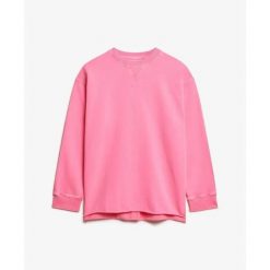 Bluza damska Superdry Studios. Czerwone bluzy damskie Superdry, bez wzorów, bez ramiączek, bez kaptura. Za 284.00 zł.