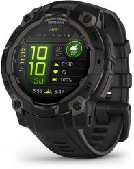 Zegarek sportowy Garmin Instinct 3 AMOLED - 45mm Czarny (010-02936-00). Czarne zegarki sportowe Garmin, bez wzorów. Za 1,747.15 zł.