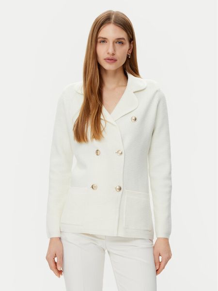 Marciano Guess Marynarka 5RGR10 5851Z Écru Regular Fit. Marynarki i żakiety damskie Marciano Guess, z aplikacjami, z wiskozy, bez kołnierzyka, bez ramiączek. Za 439.99 zł.