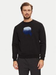 KARL LAGERFELD Bluza 705432 551942 Czarny Regular Fit. Czarne bluzy męskie KARL LAGERFELD, l, bez wzorów, z bawełny, bez ramiączek, bez kaptura. Za 429.99 zł.