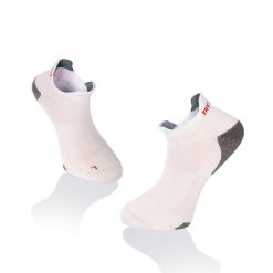 Ultracienkie skarpetki do biegania z Tactel White. Białe skarpetki damskie TRY TO FLY, bez wzorów. Za 56.69 zł.