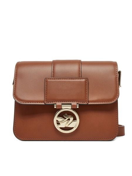 Longchamp Torebka 10174HAU Brązowy. Brązowe listonoszki damskie Longchamp, bez wzorów, ze skóry, bez dodatków. Za 1,959.00 zł.