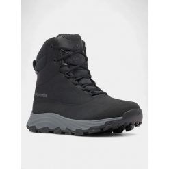 Moonboots Męskie Columbia Expeditionist Protect Omni-Heat. Czarne buty zimowe męskie Columbia, na zimę, bez wzorów, bez obcasa, bez zapięcia. W wyprzedaży za 594.15 zł.