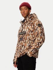Napapijri Kurtka anorak Rf Next Aop 1 NP0A8AHX Brązowy Regular Fit. Brązowe kurtki męskie Napapijri, m, bez wzorów, z syntetyku, bez kaptura. Za 1,319.00 zł.