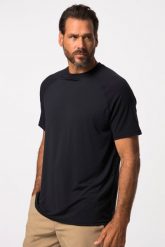 Męski T-shirt FLEXNAMIC® golf rękaw 1/2 nadruk z tyłu QuickDry. Niebieskie swetry męskie JAY-PI, l, bez wzorów, z dżerseju, bez kołnierzyka, bez ramiączek. Za 159.99 zł.