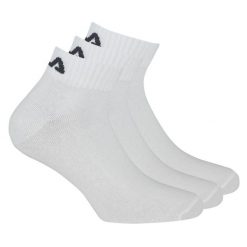 . Białe obuwie sportowe damskie Fila, bez wzorów, z bawełny, bez zapięcia, na fitness i siłownię. Za 28.99 zł.