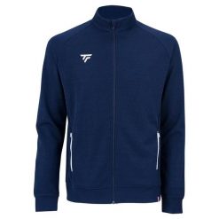 Kurtka z dresu Tecnifibre Team. Niebieskie kurtki męskie TECNIFIBRE, s, bez wzorów, z dresówki, eleganckie, bez kaptura. Za 197.50 zł.