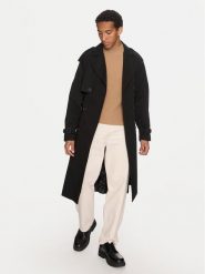Hugo Trencz Merlyn2431 50516762 Czarny Relaxed Fit. Czarne płaszcze męskie Hugo, m, bez wzorów, z bawełny, bez kołnierzyka, bez kaptura. Za 2,299.00 zł.