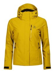 Kurtka narciarska damska Halti Radius DX. Żółte kurtki sportowe damskie Halti, na zimę, l, bez wzorów, z lycry, bez ramiączek, bez kaptura, narciarskie. Za 1,999.99 zł.