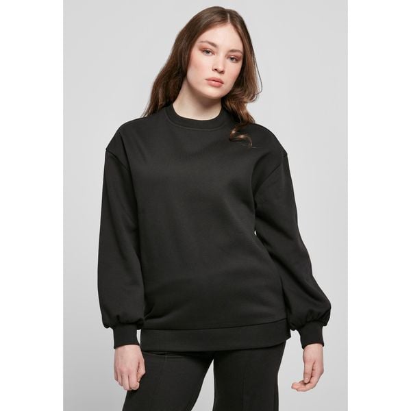 Bluza damska Urban Classics organic oversized crew. Czarne bluzy damskie Urban Classics, bez wzorów, z bawełny, bez ramiączek, bez kaptura. Za 244.50 zł.