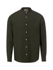 Only&Sons koszula codzienna z lnu Mężczyźni Slim Fit len zielony, L. Zielone koszule męskie Only&Sons, na lato, l, bez wzorów, z bawełny, bez kołnierzyka, bez ramiączek. Za 199.95 zł.