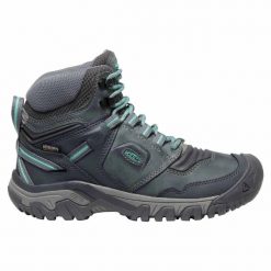 Buty trekkingowe damskie Keen Ridge Flex Mid WP. Szare obuwie trekkingowe damskie Keen, bez zapięcia. Za 548.55 zł.