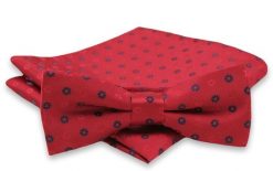 Elegancka Mucha Męska - Alties - Czerwona w Groszki. Czerwone krawaty i muchy Alties, bez wzorów, eleganckie. Za 54.00 zł.