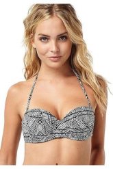 Góra od bikini O'Neill Balconette. Czarne stroje kąpielowe damskie O'Neill, xs, bez wzorów, z materiału. Za 61.49 zł.