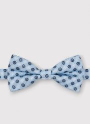 PAKO LORENTE – Niebieska mucha męska w mikrowzór. Niebieskie krawaty i muchy Pako Lorente, bez wzorów, z poliesteru, eleganckie. Za 99.99 zł.