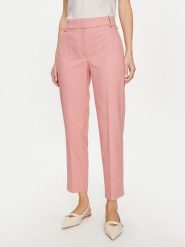 Tommy Hilfiger Spodnie materiałowe Core WW0WW39723 Różowy Straight Fit. Czerwone spodnie materiałowe damskie Tommy Hilfiger, bez wzorów, z materiału. Za 649.99 zł.