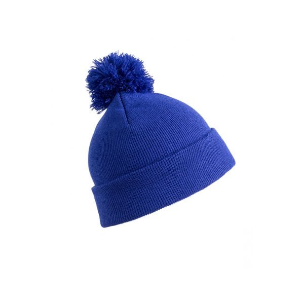 Czapka Result Beanie. Niebieskie czapki damskie CORE, na zimę, bez wzorów, z dzianiny, eleganckie. Za 37.27 zł.