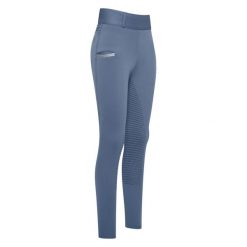 Damskie legginsy jeździeckie z pełną przyczepnością Imperial Riding Comfi Sparks. Niebieskie legginsy damskie IMPERIAL RIDING, bez wzorów, z materiału. Za 375.50 zł.