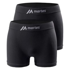 Bokserki Męskie Marevo (zestaw 2 Sztuk). Czarne bokserki męskie MARTES ESSENTIALS, bez wzorów, z elastanu. Za 38.99 zł.