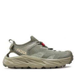 Sandały Hoka. Brązowe sandały męskie HOKA, bez wzorów, sportowe, bez zapięcia. Za 399.99 zł.