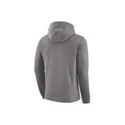 Bluza męska nike nba brooklyn nets logo fleece hoodie dark grey heather. Szare bluzy męskie Nike, m, bez wzorów, sportowe, bez ramiączek, bez kaptura. Za 279.00 zł.