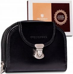 Peterson Skórzany, Klasyczny Portfel Damski Zamykany Na Zatrzask. Portfele damskie Peterson. Za 161.11 zł.