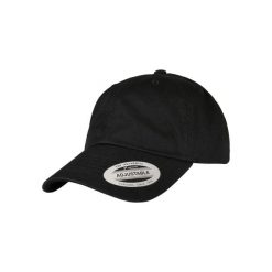 Czapka Urban Classics ecowash dad. Czarne czapki damskie Urban Classics, bez wzorów, z materiału. Za 76.15 zł.
