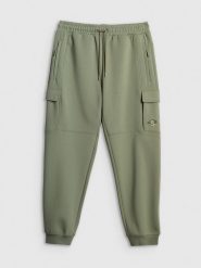 4F Spodnie dresowe cargo męskie - khaki XXL. Brązowe spodnie sportowe męskie 4F, m, bez wzorów, z dresówki. Za 229.99 zł.
