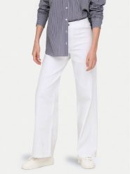 JDY Jeansy Iris 15341269 Biały Wide Leg. Białe jeansy damskie JDY, bez wzorów, z bawełny. Za 89.99 zł.