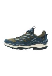 Półbuty LOWA MADDOX PRO GTX LO. Niebieskie półbuty męskie Lowa, bez wzorów, z gore-texu, bez obcasa, bez zapięcia. Za 785.32 zł.