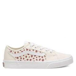 Trampki Vans. Brązowe trampki i tenisówki damskie Vans, bez wzorów, bez zapięcia. Za 199.99 zł.